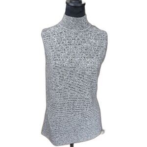 Dana Buchman Sleeveless Mock Turtleneck Sweater Medium EUC